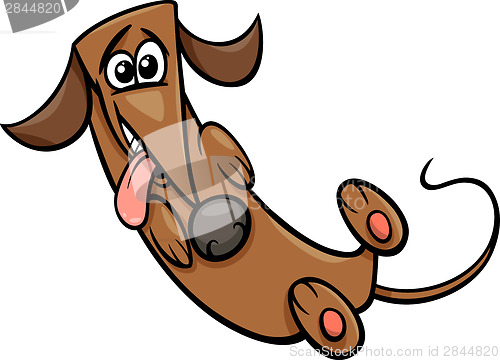 Image of cute happy dog cartoon illustration