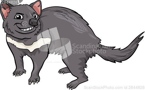 Image of tasmanian devil cartoon illustration