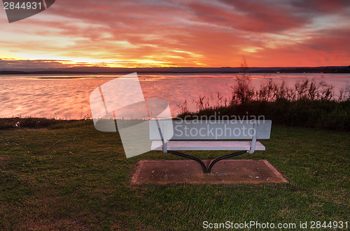 Image of Sunset over St Georges Basin, NSW Australia 