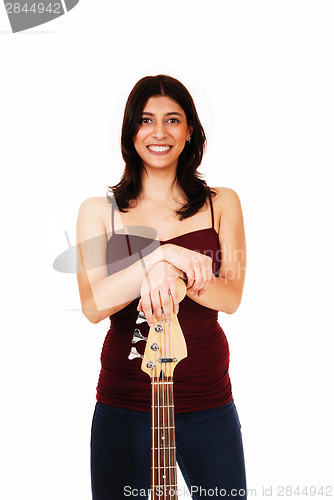Image of Woman with guitar.