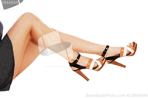 Image of Legs of young woman.