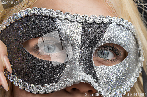 Image of closeup mask face