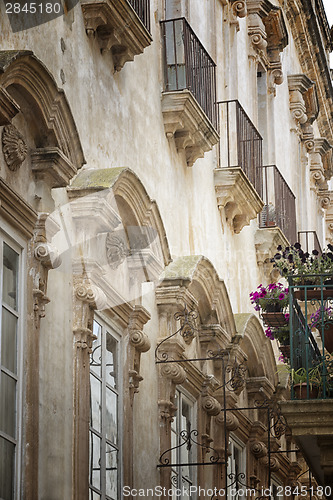 Image of Doxi Stracca Fontana Palace in the old town of Gallipoli (Le)