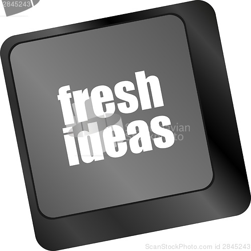 Image of fresh ideas button on computer keyboard key