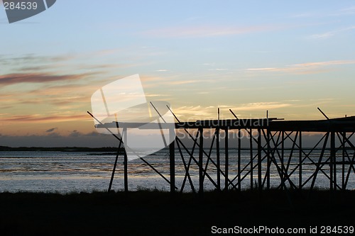 Image of northern night midnight sun