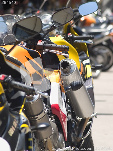 Image of Details of motorbikes