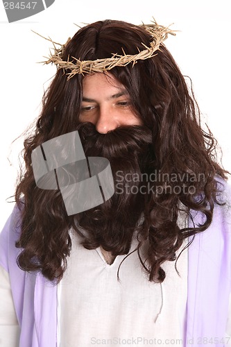 Image of Jesus wearing crown of thorns