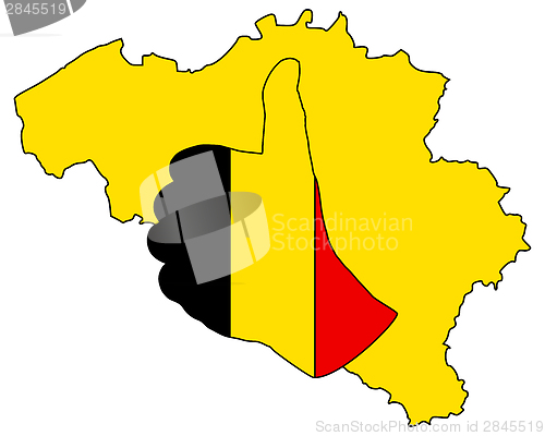 Image of Belgian hand signal