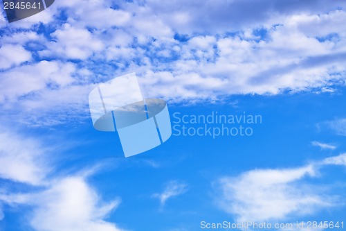 Image of blue sky with clouds 