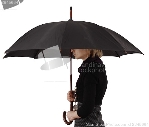 Image of Woman with umbrella