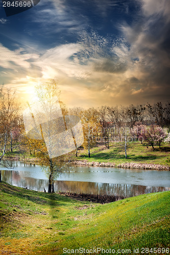 Image of River and sunrise