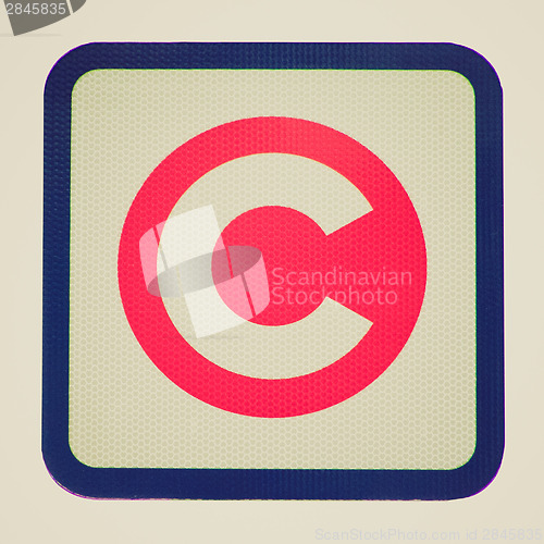 Image of Retro look London congestion charge sign