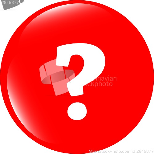 Image of Question Mark Icon Web Button