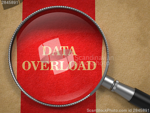Image of Data Overload Through Magnifying Glass