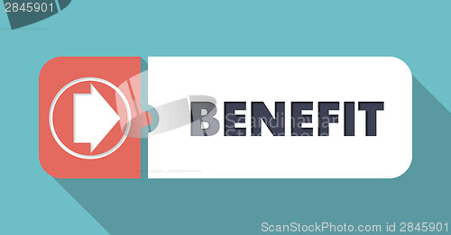 Image of Benefit Concept in Flat Design.