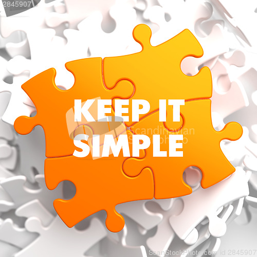 Image of Keep it Simple on Yellow Puzzle.