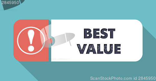 Image of Best Value Concept in Flat Design.