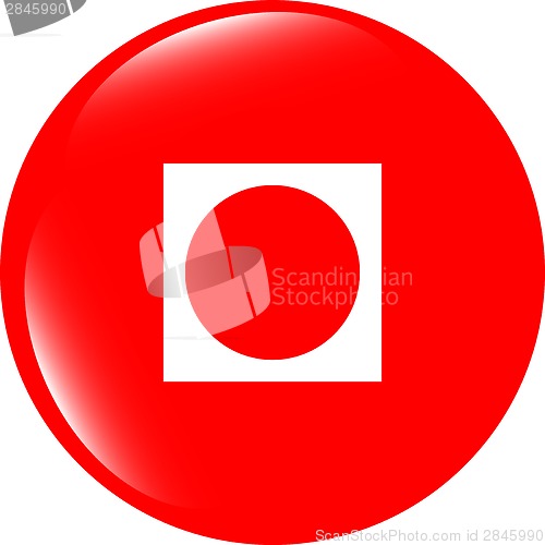 Image of Apps icon. abstract sign on web button isolated on white