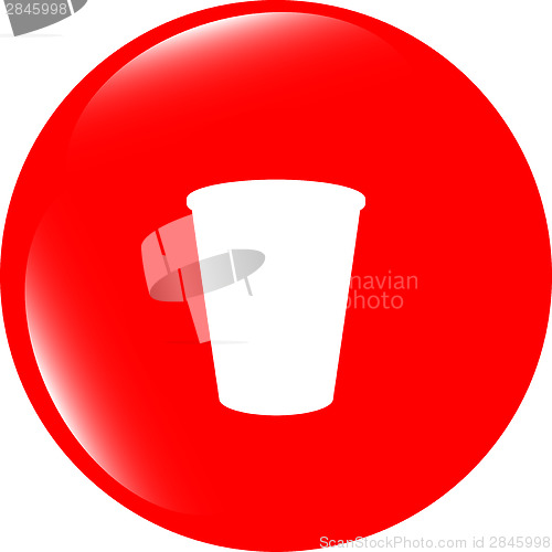 Image of Coffee cup icon web button