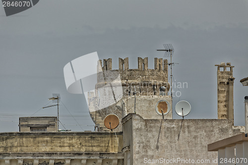 Image of Tower and satellite dishes in Gallipoli (Le)