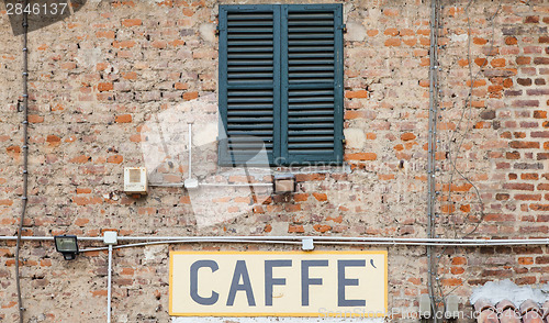 Image of Coffee sign in Italy