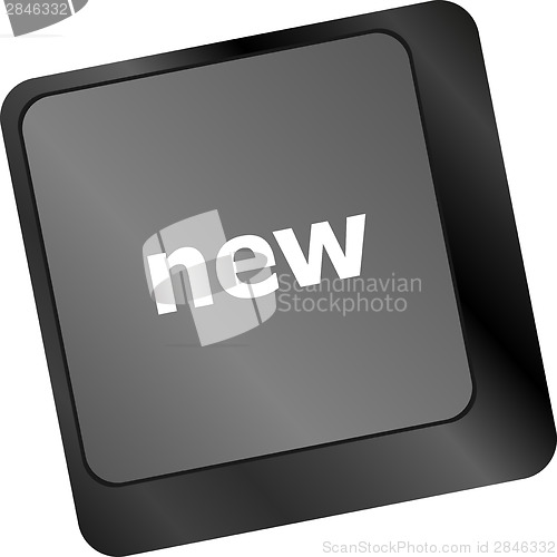 Image of Keyboard with hot key with new word