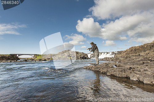 Image of Flyfisherman casting