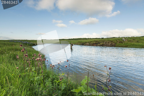 Image of Flyfisherman casting