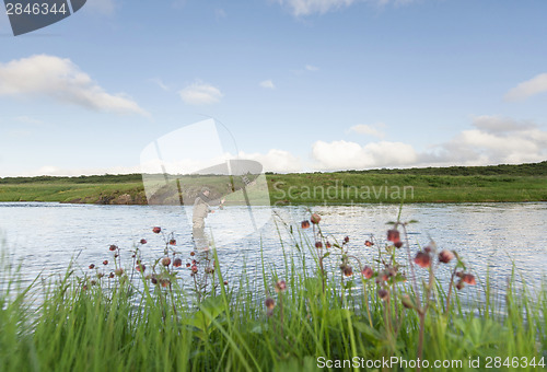 Image of Flyfisherman casting