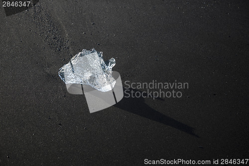 Image of Ice melting on the beach