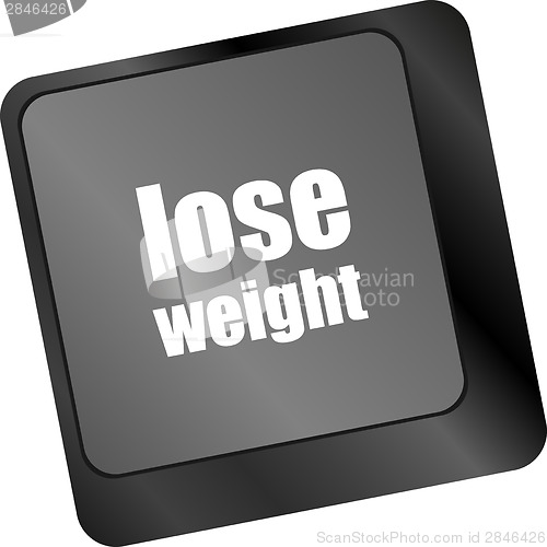 Image of Lose weight on keyboard key button