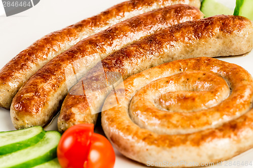 Image of grilled meat sausages