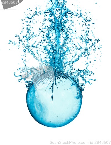 Image of Splash water ball isolated