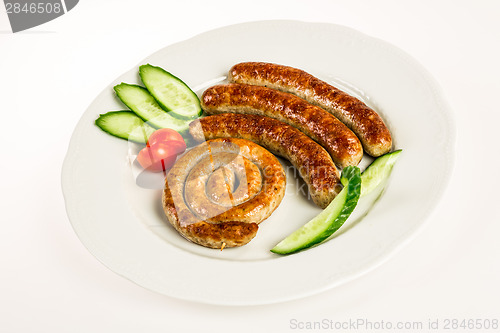 Image of grilled meat sausages