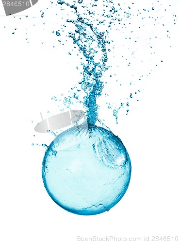 Image of Splash water ball isolated