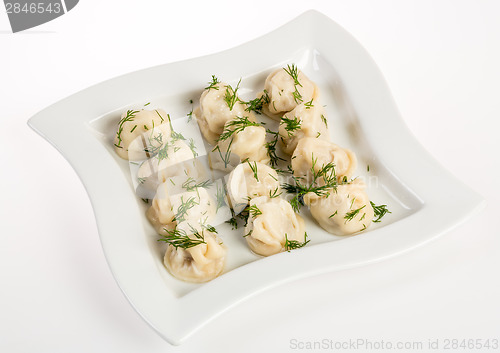 Image of Dumplings Russian pelmeni - Italian ravioli