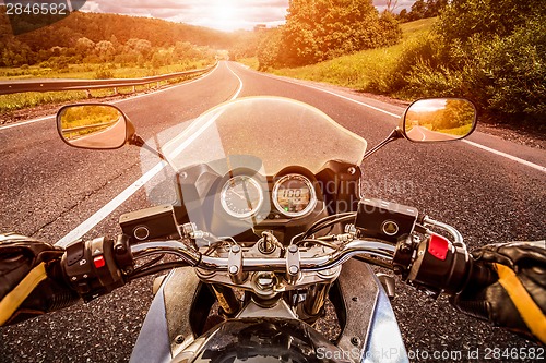 Image of Biker First-person view