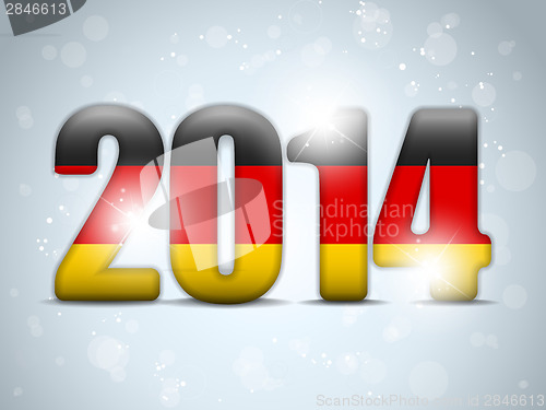 Image of Germany 2014 with German Flag