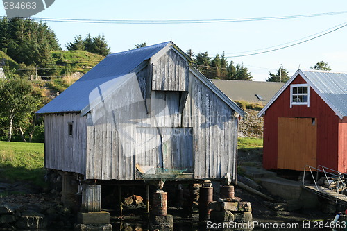 Image of woden sea houses