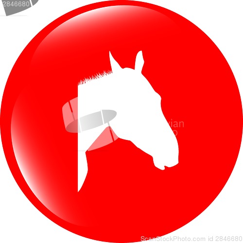 Image of horse sign button, web app icon