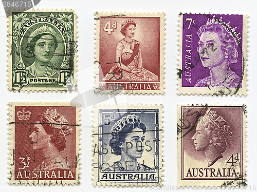 Image of Queen Elizabeth Stamps