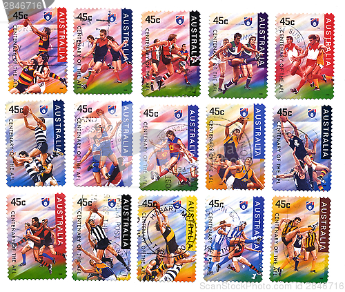 Image of Sport, Australia AFL Stamps