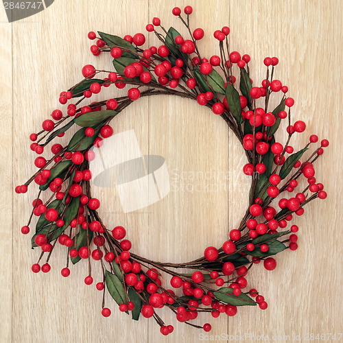 Image of Red Bauble Wreath