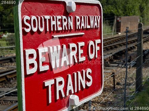 Image of Railway Warning Sign