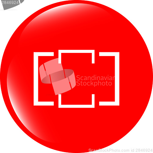 Image of Folder icon web button with map isolated on white