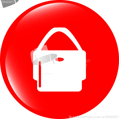 Image of shopping bag icon web button