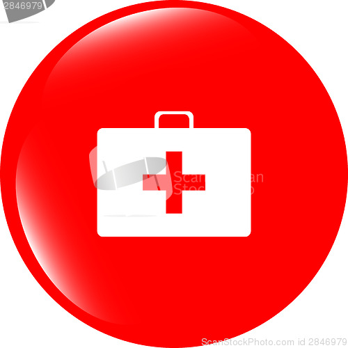 Image of Doctor Bag Health Medical Icon Isolated on white