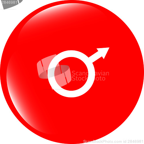 Image of sex web glossy icon, web button isolated on white