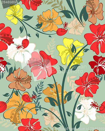 Image of Seamless floral pattern