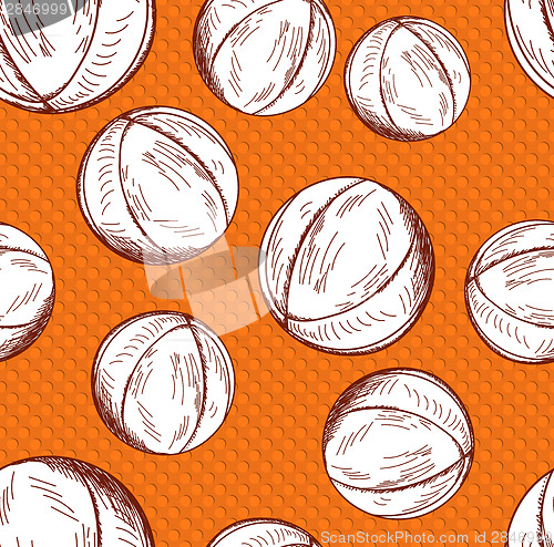 Image of Basketball seamless pattern